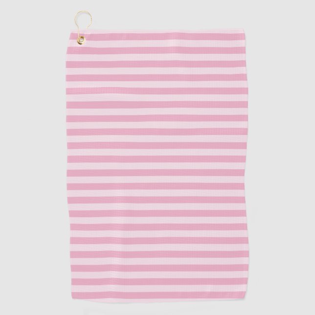 Serviette De Golf Pink Stripes Seamless Pattern (Devant)