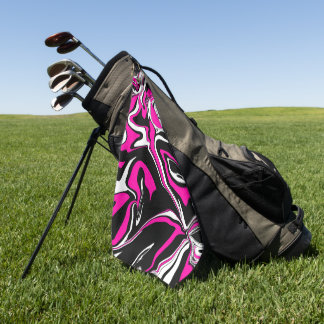 Serviette De Golf Pink Zebra Melt