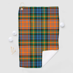 Serviette De Golf Plaid Clan Murray Orange Blue Green Check Tartan
