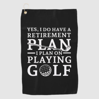 Serviette De Golf Plan de retraite Golf