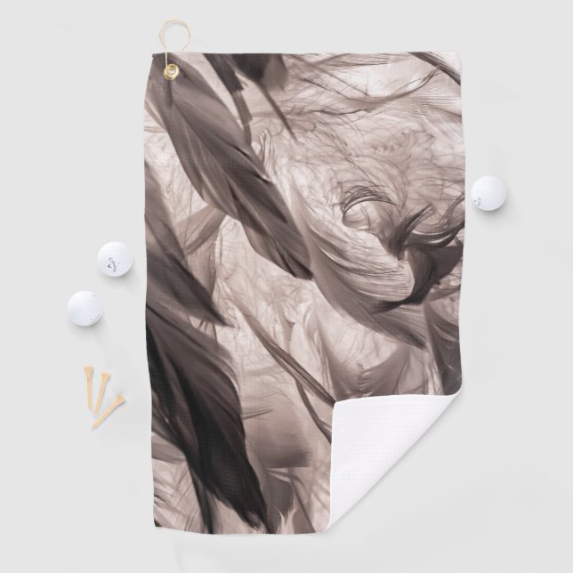 Serviette De Golf Plumes (En situation)