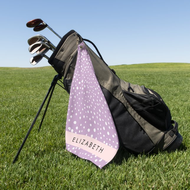 Serviette De Golf Points Dalmatiens Lilac, Points Dalmatiens, Votre  (Vert)