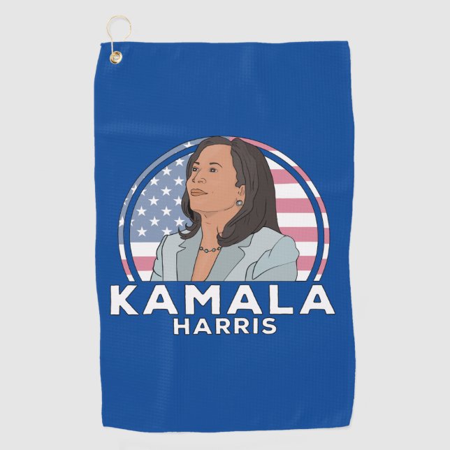 Serviette De Golf Politique Kamala Harris (Devant)