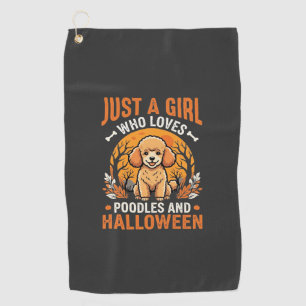 Serviette De Golf Poodles Halloween Fille Conception Amoureux de Chi