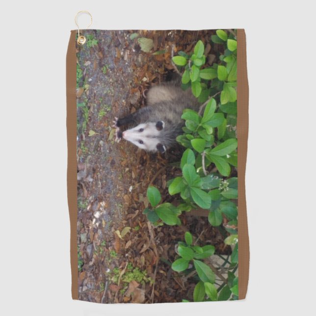 Serviette De Golf Possum Dans Le Brut (Devant)