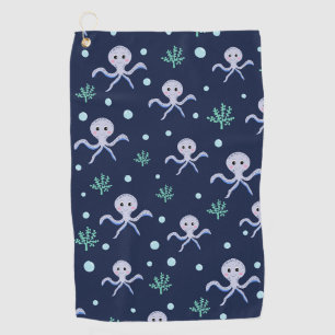 Serviette De Golf Poulpe sous la mer motif pour enfants