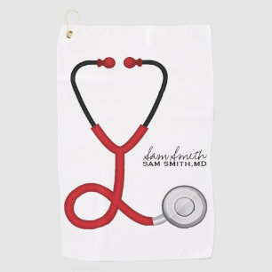 Serviette De Golf Pour les médecins et les infirmières Stethoscope