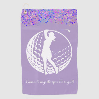 Serviette de golf pour Parties scintillant femme p