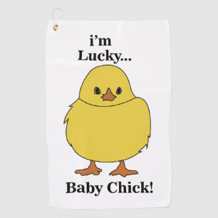 Serviette De Golf Poussins Je suis Lucky Baby Chick