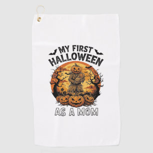 Serviette De Golf Premier Halloween en tant que maman citrouille épo