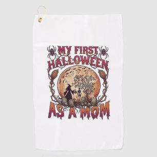 Serviette De Golf Premier Halloween en tant que sorcière maman squel