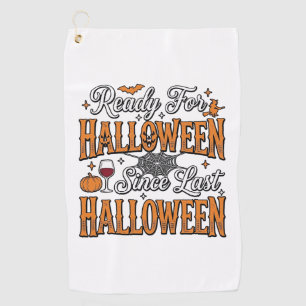 Serviette De Golf Prêt pour Halloween Vintage Gravure Design de T-Sh