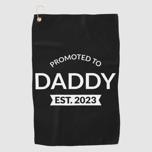 Serviette De Golf Promu À Daddy Est. 2023 II (Devant)