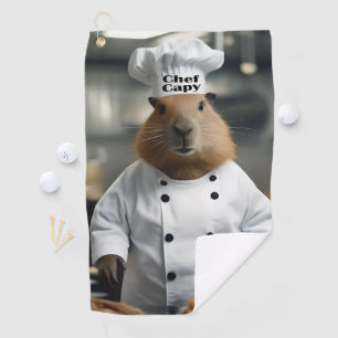 Serviette De Golf Prouesse en Pâtisserie : Le Capybara Culinaire