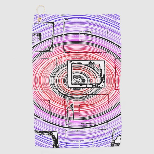 Serviette De Golf Psychédélique (Devant)