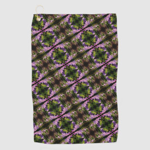 Serviette De Golf Purple Clematis Fleurs Motif Abstrait