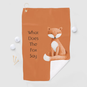 Serviette De Golf Que dit le renard ??