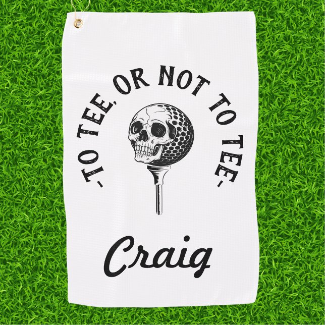 Serviette De Golf Quote de Golfeur amusant personnalisé simple (Créateur téléchargé)