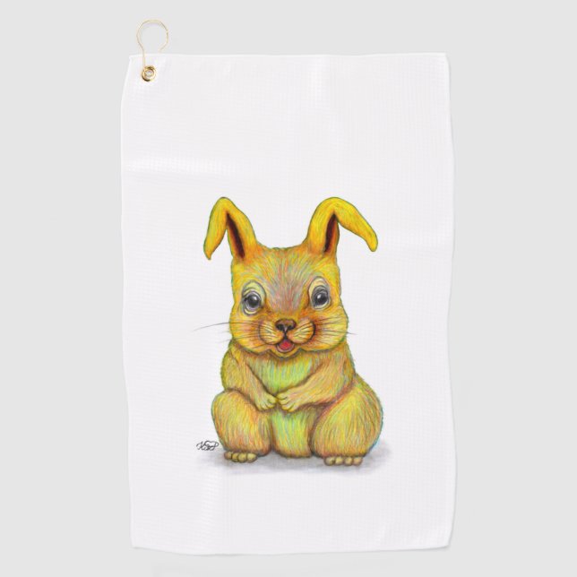 Serviette De Golf Rabbit d'eau (Devant)