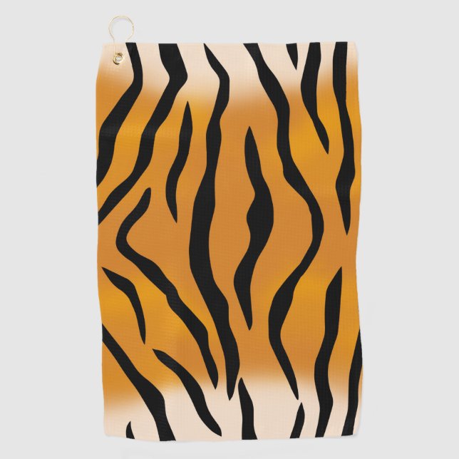 Serviette De Golf Rayures de tigre (Devant)