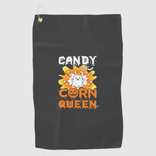 Serviette De Golf Reine de bonbons de maïs Halloween chauves-souris