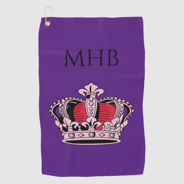 Serviette De Golf Reine de golf personnalisée (Devant)