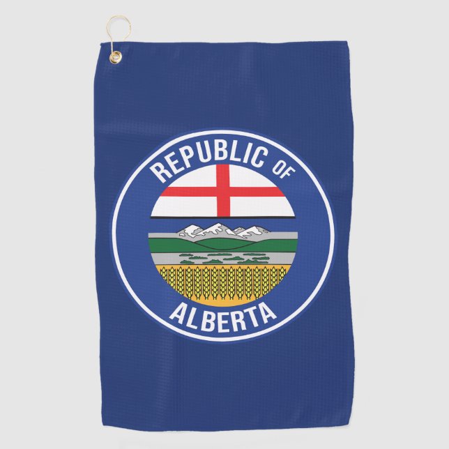 Serviette De Golf République de l'Alberta WEXIT (Devant)