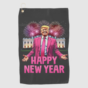 Serviette De Golf Résolution Trump pour la veille du Nouvel An 2025