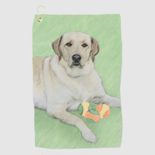 Serviette De Golf Retriever du Labrador jaune et balles de tennis Pe