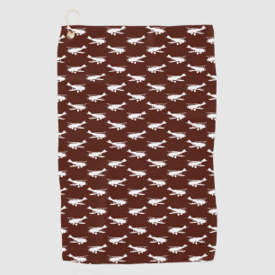 Serviette De Golf Rétro aviation d'art d'avion d'antiquité de