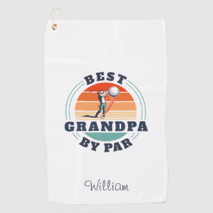 Serviette De Golf Retro Best Grandpa By Par Fête des pères Ajouter u