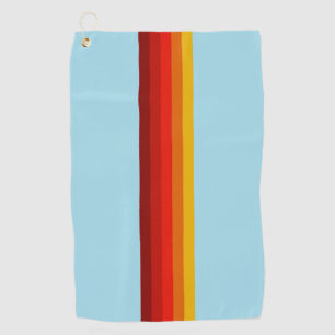 Serviette De Golf Retro Stripes Lignes élégantes les années 70 80s D