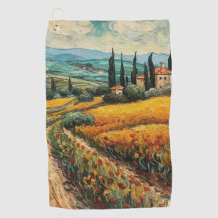 Serviette De Golf Rêves toscans dorés