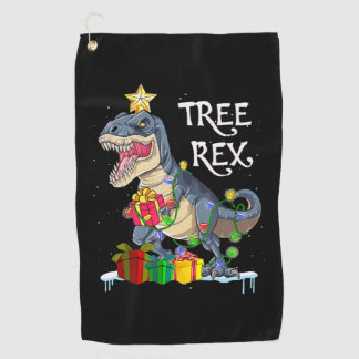 Serviette De Golf Rex de l'arbre des dinosaures de Noël