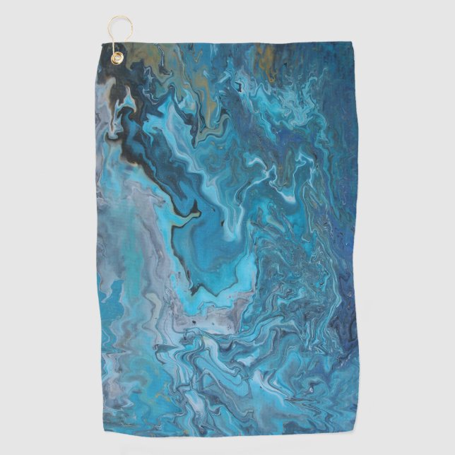 Serviette De Golf Rhapsody en Turquoise (Devant)