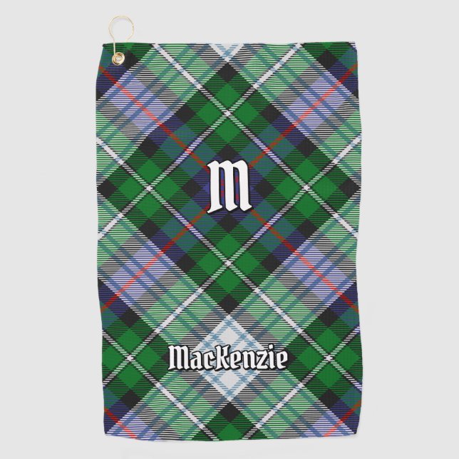 Serviette De Golf Robe Clan MacKenzie Tartan Golf Towel (Devant)