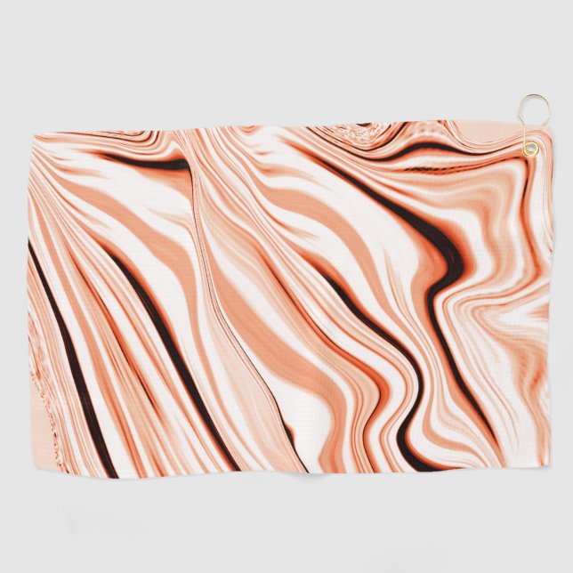 Serviette De Golf Robuste dans les tons beige, cylindre marron incur (Horizontal)