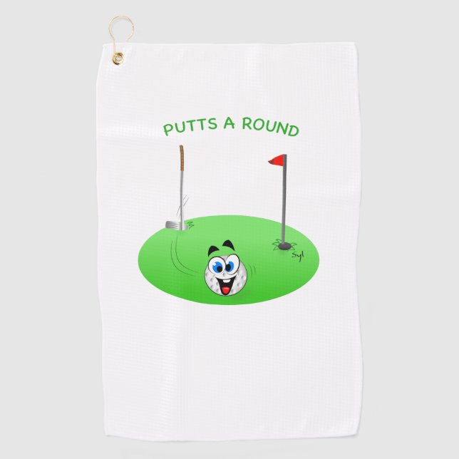 Serviette De Golf Ronde (Devant)