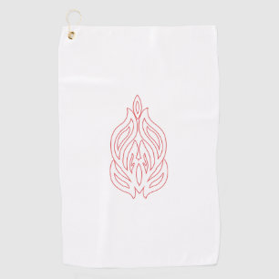 Serviette De Golf Rose foncé, Agany à chasse, Design décoratif