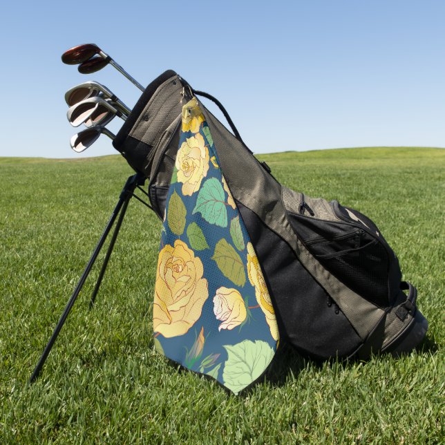 SERVIETTE DE GOLF ROSES 2 (Vert)