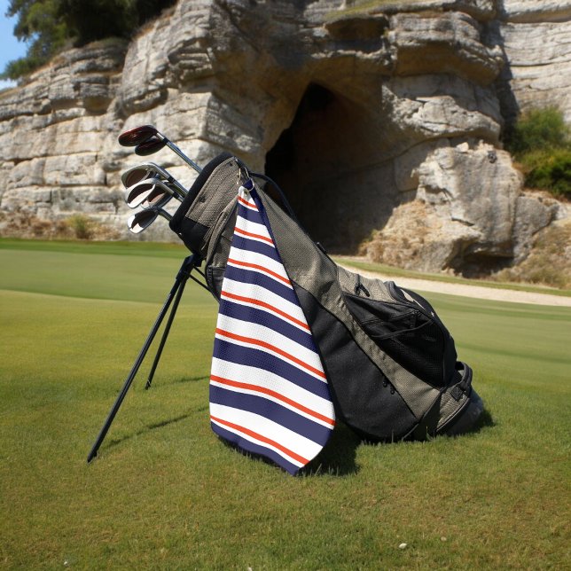 Serviette De Golf Rouge Avec Bleu (Golf towel)