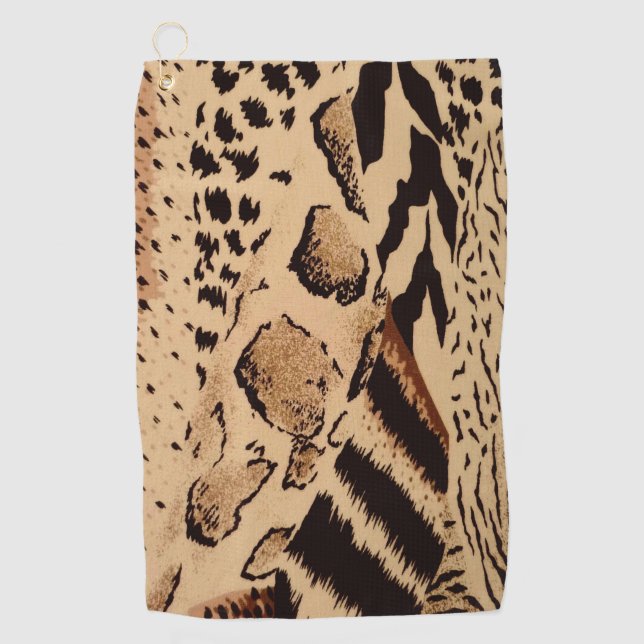 Serviette de golf Safari Poster de animal (Devant)