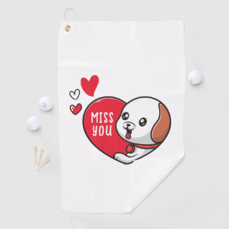 Serviette De Golf Saint Valentin, Mlle vous