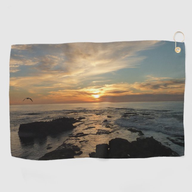 Serviette De Golf San Diego Sunset (Horizontal)