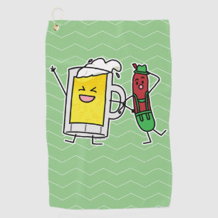 Serviette De Golf Saucisse de bière Octoberfest Oktoberfest lederhos