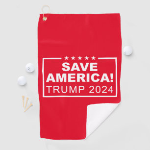 Serviette De Golf Sauvez l'Amérique Trump 2024