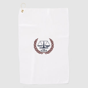 Serviette De Golf Scales de justice cadeaux d'avocats personnalisés