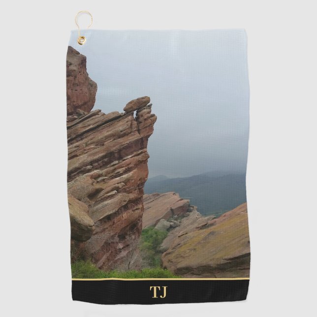 Serviette De Golf Scénique personnalisé "Red Rocks"  (Devant)
