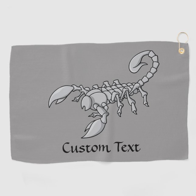 Serviette De Golf Scorpion Icon Golf Towel (Horizontal)