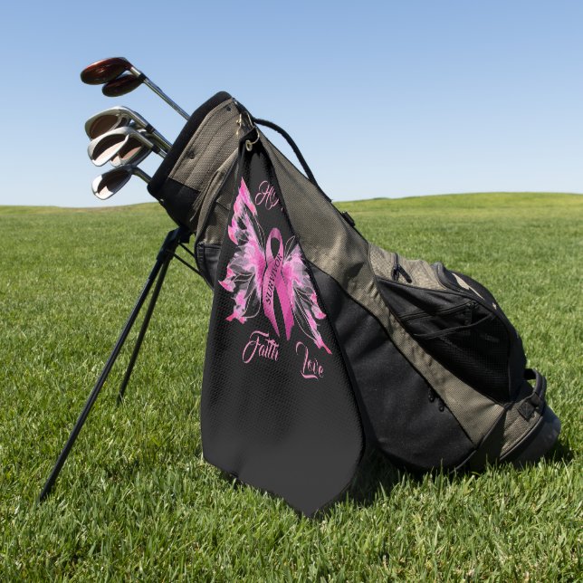 Serviette De Golf Sensibilisation au cancer de la bête (Vert)